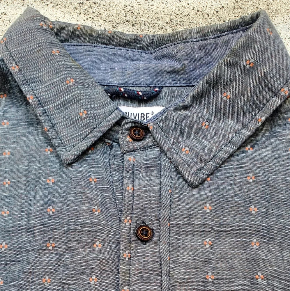 Pattern bottom down shirts - Picture 2 of 3